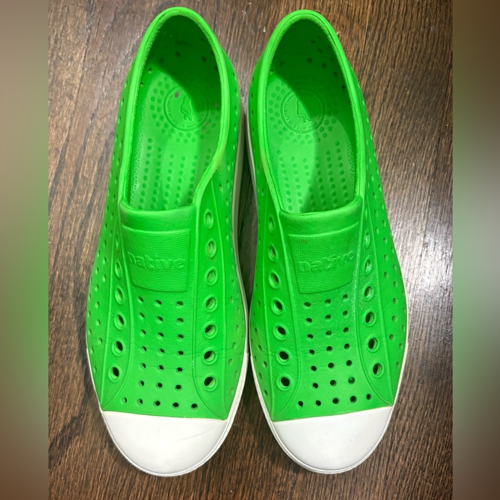 Native Kids Green Slip-On Shoes